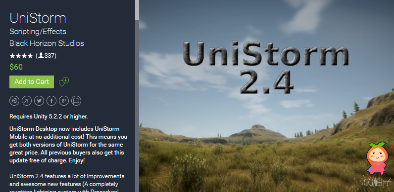 UniStorm 2.4.0 unity3d asset Unitypackage插件 Unity3d编辑器