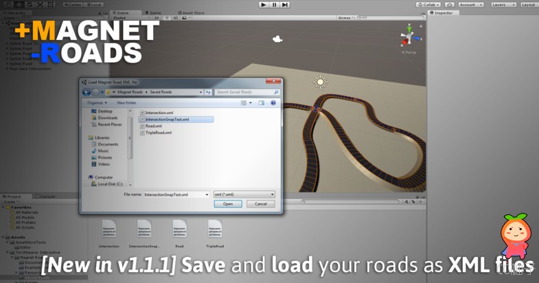 Magnet Roads 1.1.2 unity3d asset unity3d编辑器下载 Unity3d插件