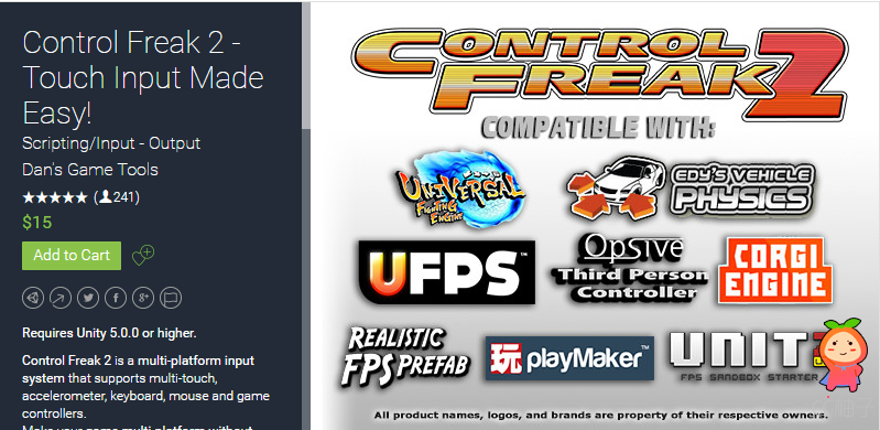 Control Freak 2 2.2.2 unity3d asset Unity3d编辑器 Unity3d论坛