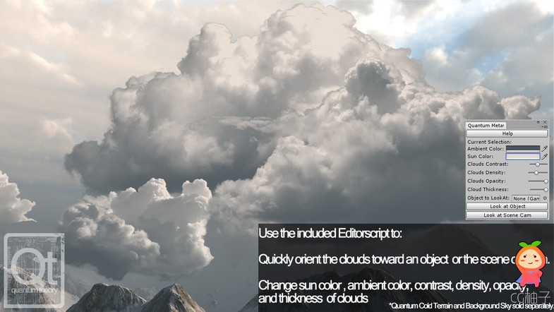 Quantum MetaClouds 3D Cloud Models U3D插件模型 Unity3d官网