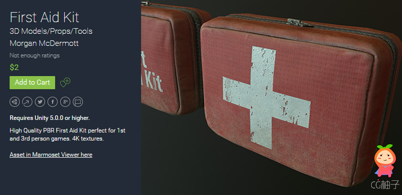 First Aid Kit 1.1 unity3d asset U3D模型 Unity3d编辑器下载免费