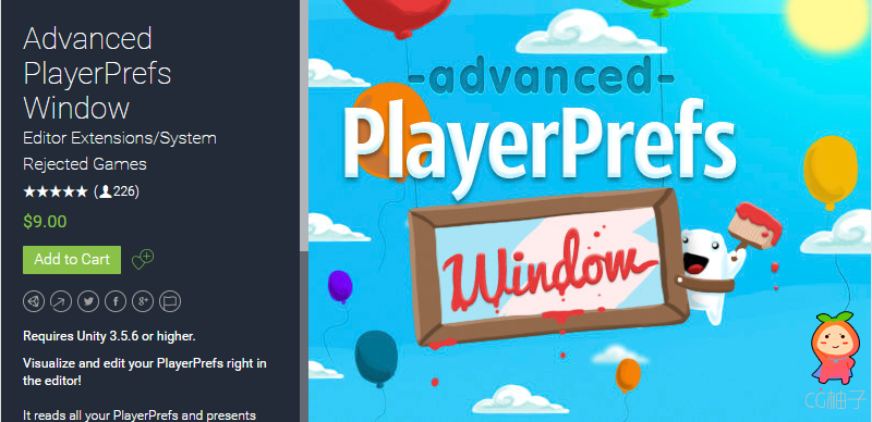 Advanced PlayerPrefs Window 1.9.5 unity3d asset unity3d编辑器 ios开发