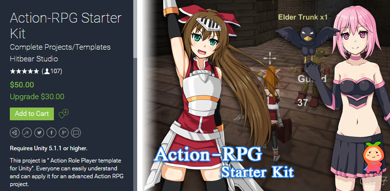  Action-RPG Starter Kit 5.1 unity3d asset unity3d编辑器 Unity3d论坛