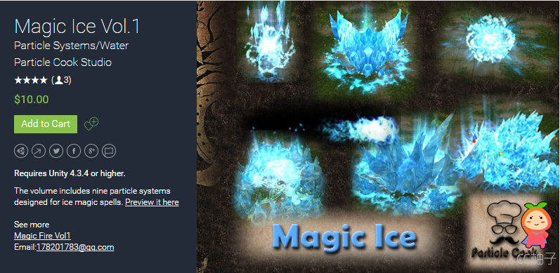 Magic Ice Vol.1 1.0 unity3d asset unity3d插件论坛 unity3d编辑器