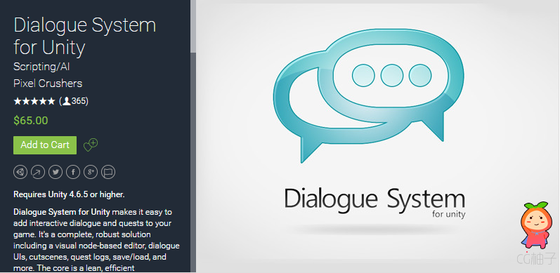Dialogue System for Unity 1.7.2 unity3d asset Unity3d教程 ios开发