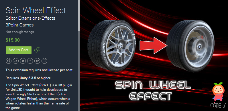 Spin Wheel Effect 1.6 unity3d asset Unity3d编辑器 Unity3d官网