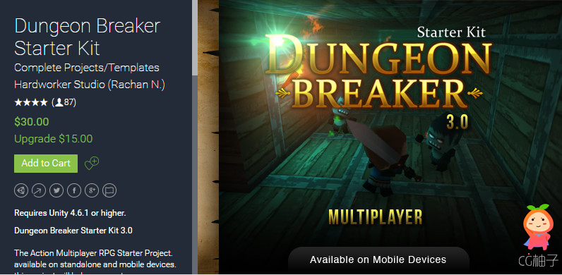 Dungeon Breaker Starter Kit 3.0.1 unity3d asset U3D插件 unity3d论坛