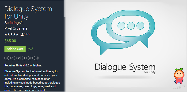 Dialogue System for Unity 1.7.5 unity3d asset U3D插件 Unity3d论坛