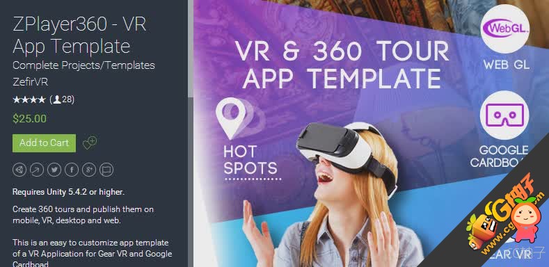 ZPlayer360 - VR App Template 1.0.5