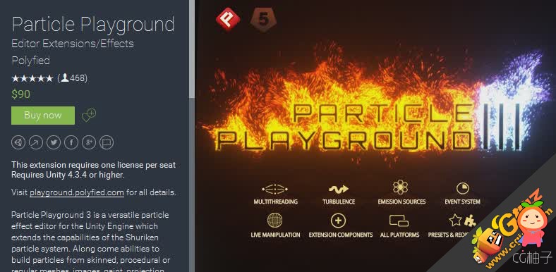 Particle Playground 3.1 unity3d asset Unity3d编辑器下载 ios开发