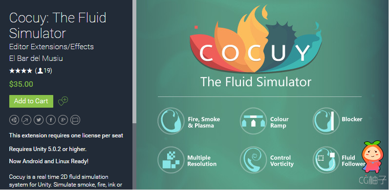Cocuy The Fluid Simulator 2.1 unity3d asset unity编辑器 Unity论坛