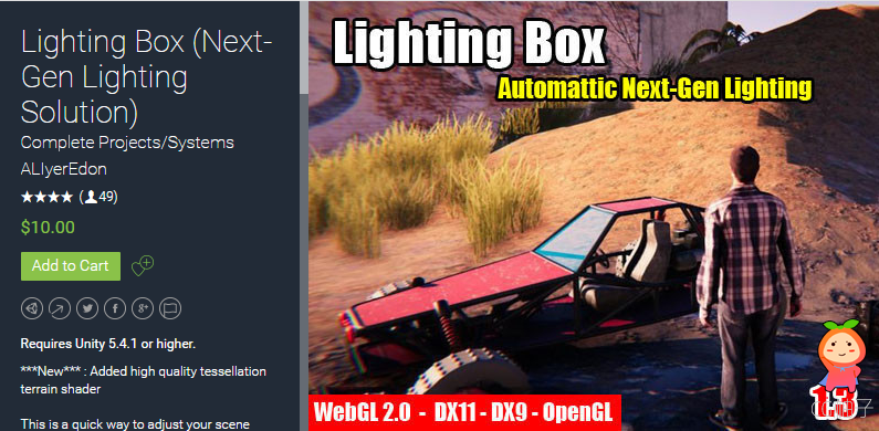 Lighting Box (Next-Gen Lighting Solution) 1.3.2 unity3d asset U3D插件，Unitypackage插件官网