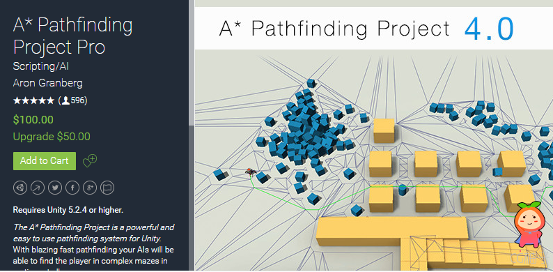 A Pathfinding Project Pro 4.0.11 unity3d asset Unitypackage插件 Unity官网