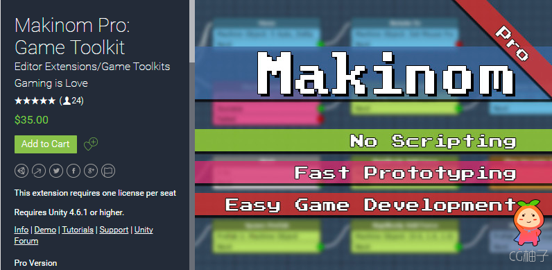 Makinom Pro Game Toolkit 1.9.1 unity3d asset Unity编辑器 iOS开发