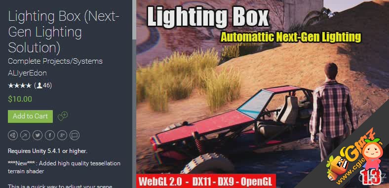 Lighting Box (Next-Gen Lighting Solution) 2.3.2 unity3d asset U3D插件，Unity官网