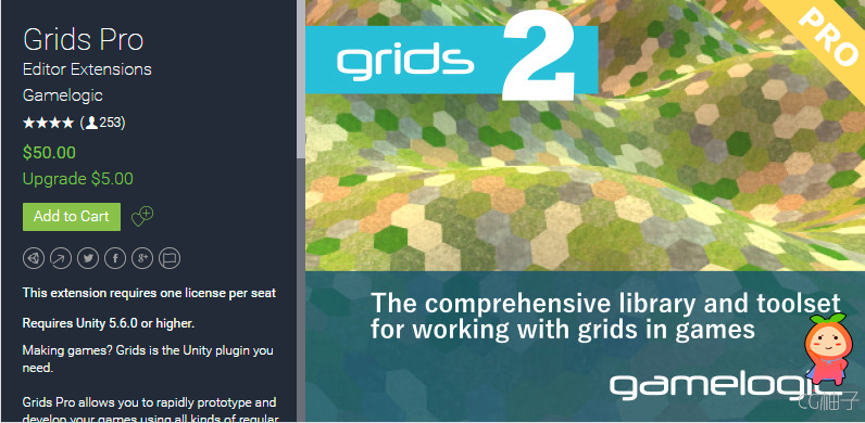 Grids Pro 2.3.10 unity3d asset Unitypackage编辑器 unity3d shader下载