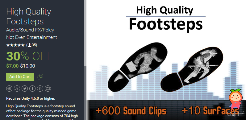  High Quality Footsteps 1.2 unity3d asset iOS开发 Unity3d插件官网