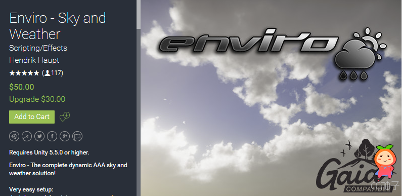 Enviro - Sky and Weather 2.0.1 unity3d asset iOS开发 Unity教程