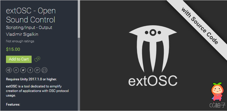 extOSC - Open Sound Control 1.7 unity3d asset iOS开发 unity插件下载