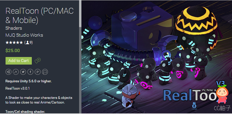 RealToon (PCMAC & Mobile) 2.0.0 unity3d asset Unitypackage插件 iOS开发