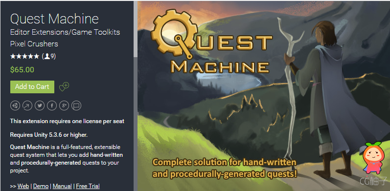Quest Machine 1.0.1 unity3d asset unity编辑器下载 unity插件