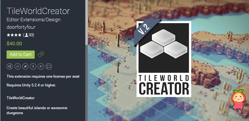 TileWorldCreator 2.0.3 unity3d asset Unity3d编辑器 iOS开发