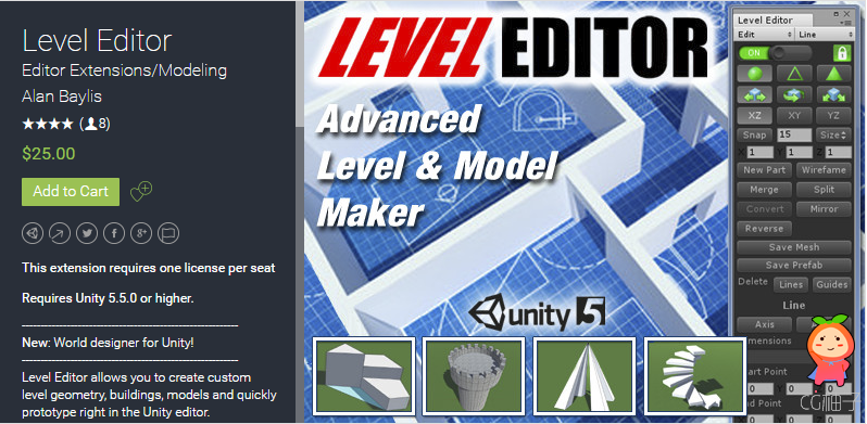 Level Editor 0.7.3 unity3d asset Unity3d编辑器下载 unity插件论坛