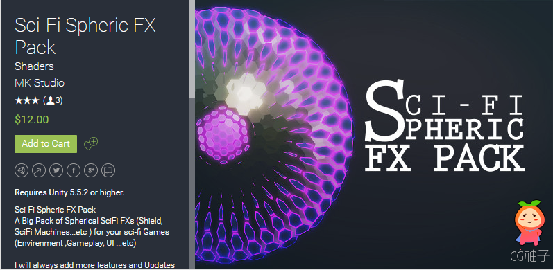 Sci-Fi Spheric FX Pack 1.0 unity3d asset Unity编辑器 unity3d教程