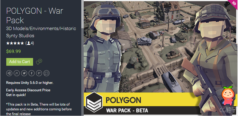 POLYGON - War Pack 0.4 unity3d asset