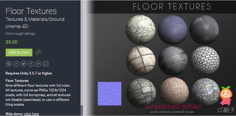 Floor Textures 1.0 unity3d asset 