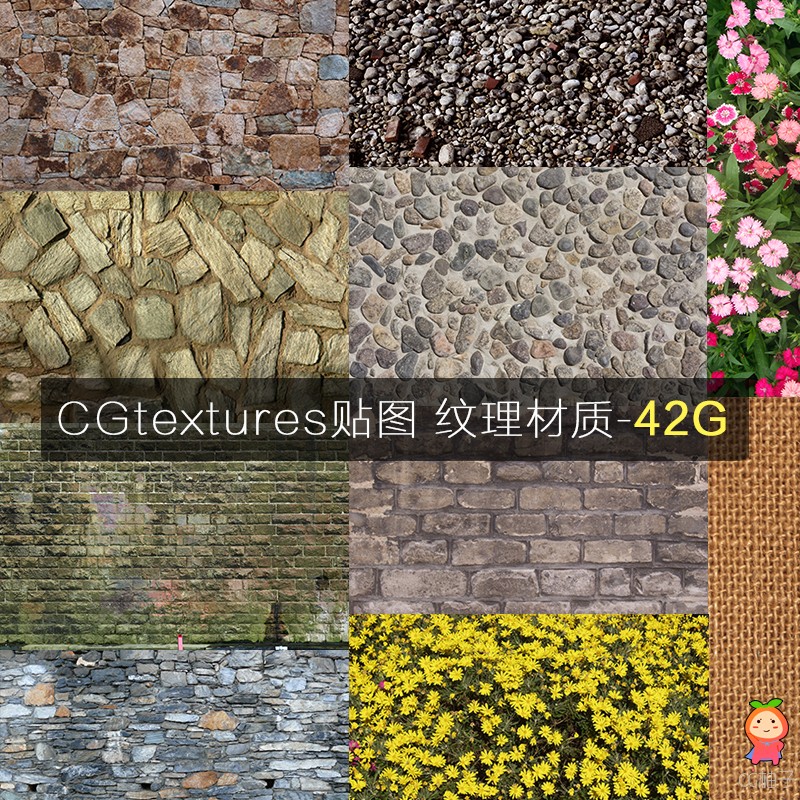 CGtextures贴图素材集 各种纹理材质贴图资源【42G】