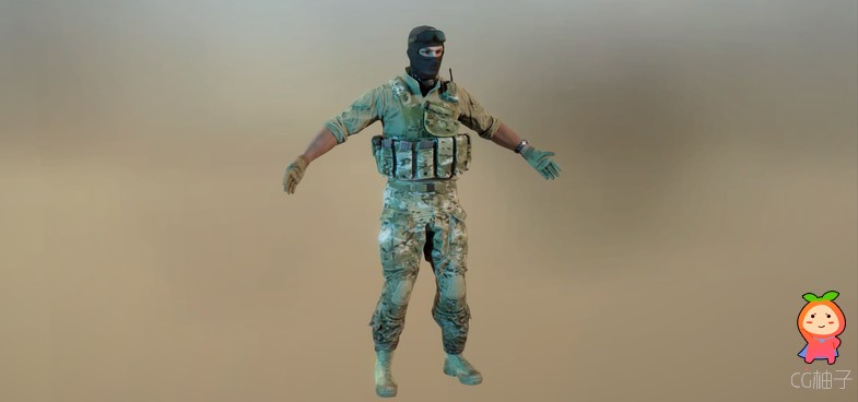 WA US Soldier unity3d asset