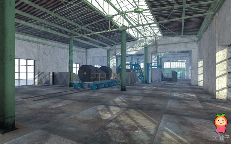 钢厂仓库模型