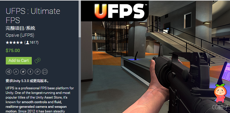要求Unity 5.3.0 或更高版本。 UFPS is a professional FPS base platform for Unity. One of the longest- ...