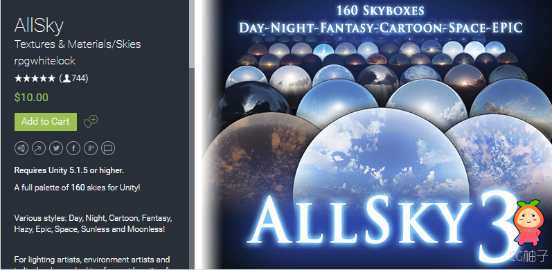 AllSky 3.0 unity3d asset
