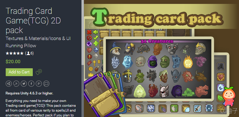 Requires Unity 4.6.3 or higher. Everything you need to make your own Trading card game(TCG)! This pa ...