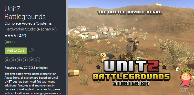 Requires Unity 2017.3.1 or higher. The first battle royale game starter kit on Asset Store, all syst ...