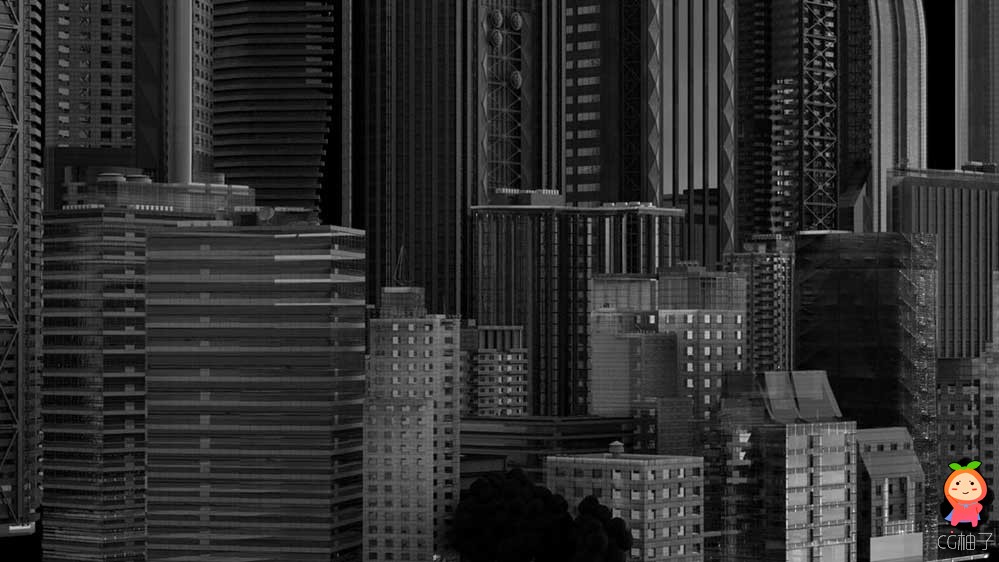 摩天大楼模型 城市场景模型