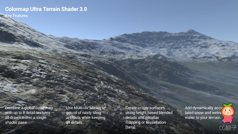 Colormap Ultra Terrain Shader 3.0.9 地形材质unity3d着色器