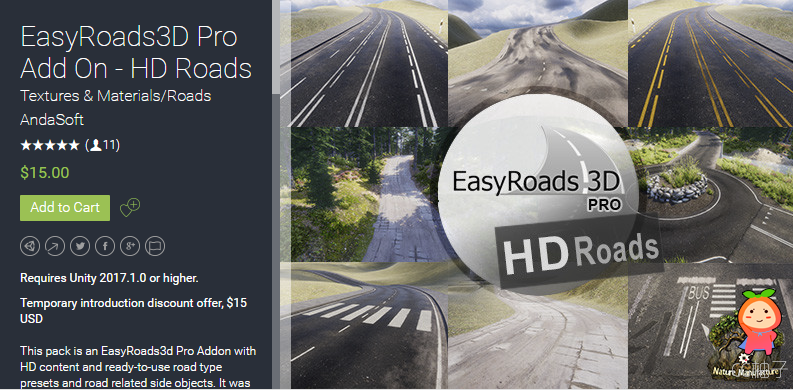 EasyRoads3D Pro Add On - HD Roads 