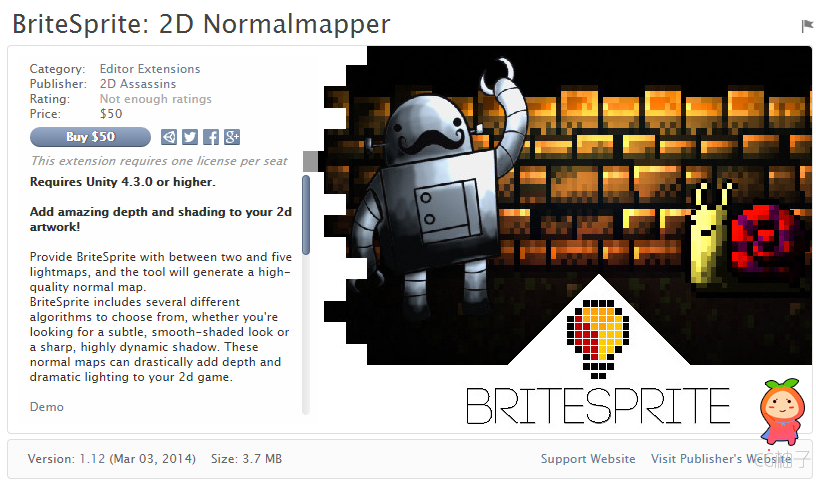 BriteSprite 2D Normalmapper 1.12 