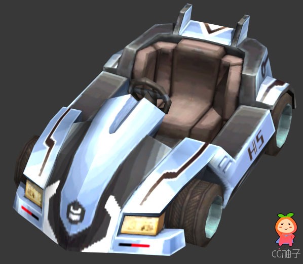 《QQ飞车》3D角色模型与车模型