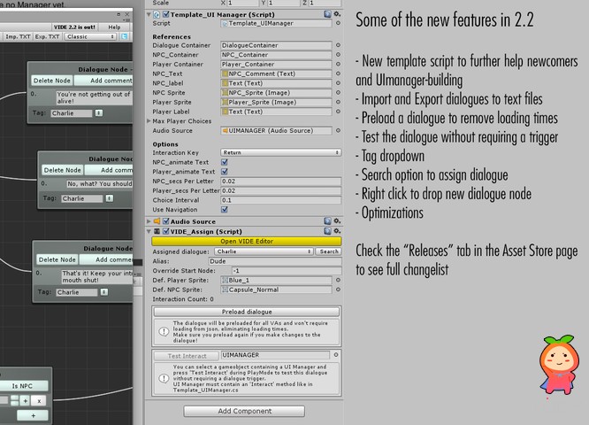 VIDE Dialogues (Pro) 2.2.2 unity3d编辑器