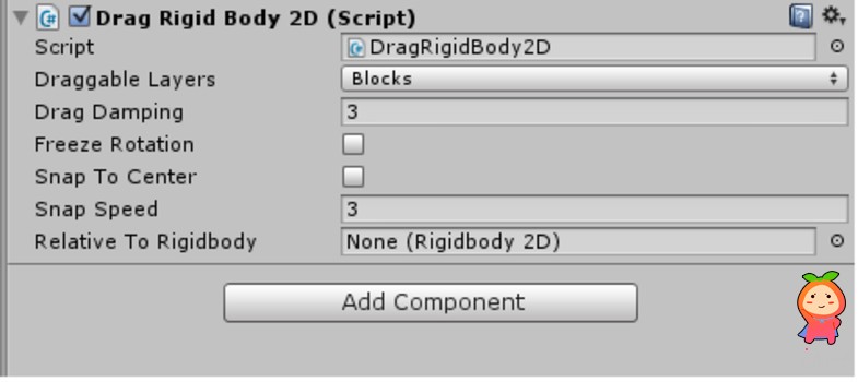 DragRigidBody2D 0.5 unity3d asset