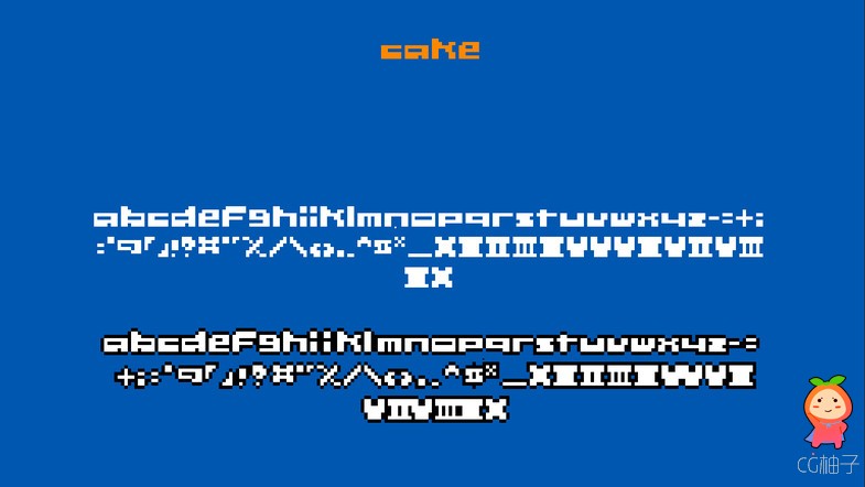 Pixel Art Fonts 1.3 unity3d纹理材质