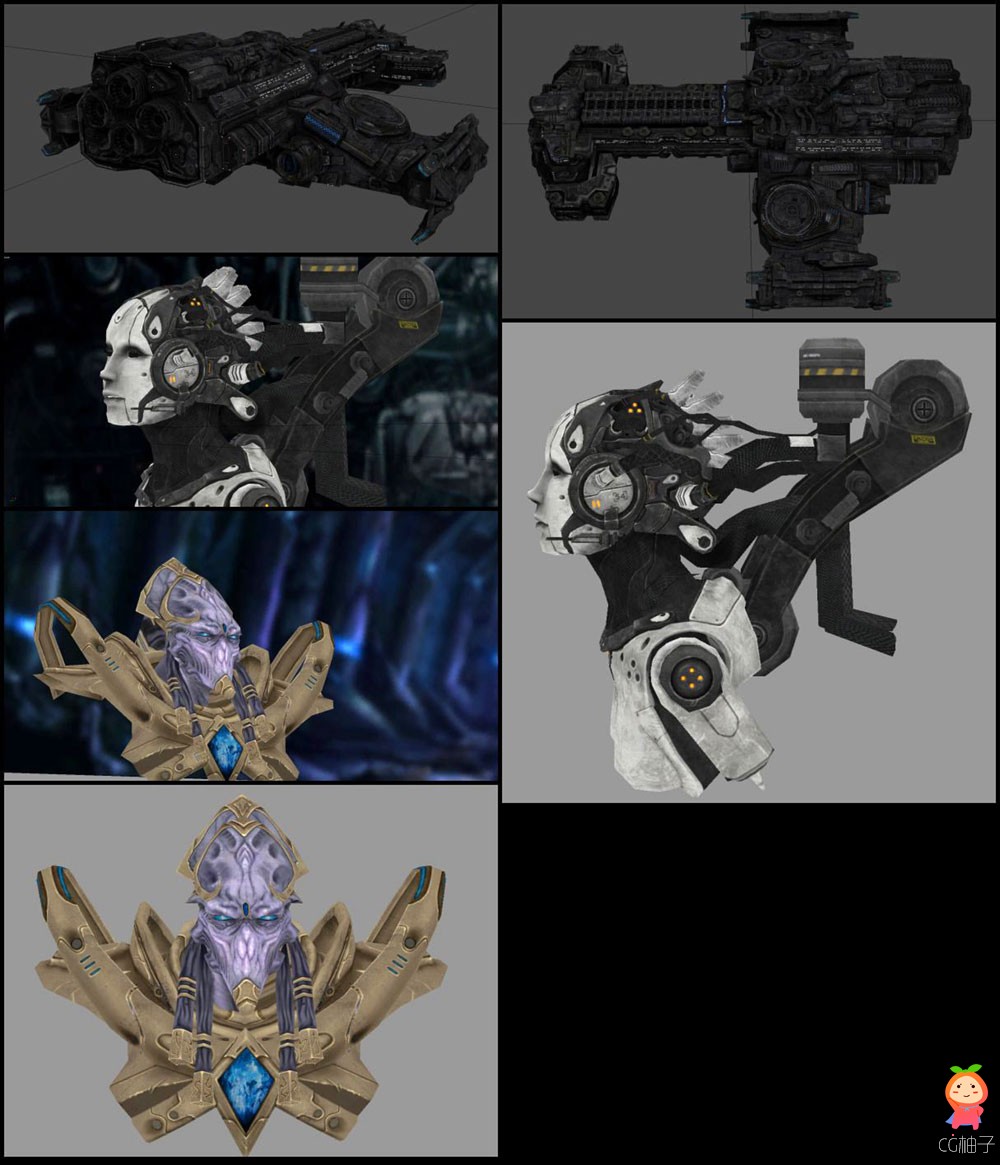 《星际争霸2》《StarCraft》全套3D模型免费下载