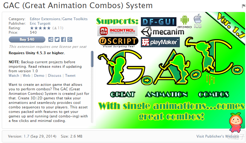GAC (Great Animation Combos) System