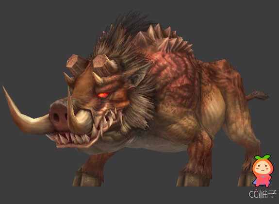 《神魔大陆》怪物猪模型  凶狠的野猪模型免费
