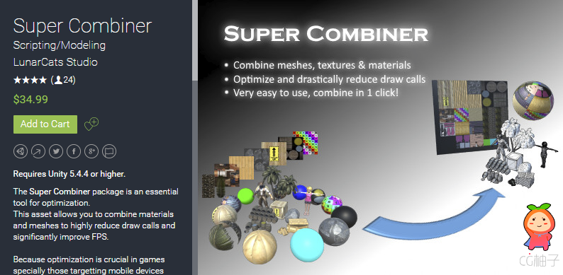 Requires Unity 5.4.4 or higher. The Super Combiner package is an essential tool for optimization. Th ...
