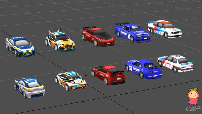 Rally Car Pack 1.0 15个3D跑车模型